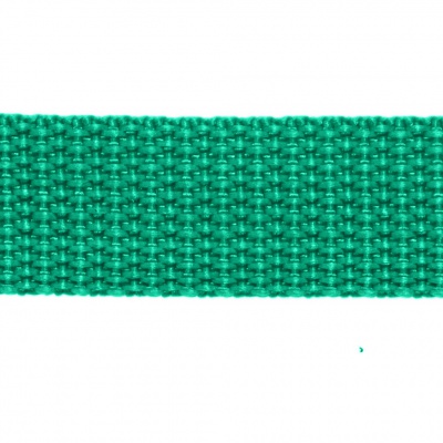 Стропа текстильная, шир. 25 мм (в нам. 50+/-1 ярд), цвет яр.зелёный - купить в Пятигорске. Цена: 397.52 руб.