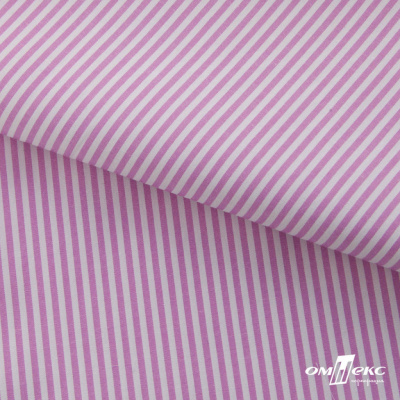 Ткань сорочечная Полоска Кенди, 115 г/м2, 58% пэ,42% хл, шир.150 см, цв.1-розовый, (арт.110) - купить в Пятигорске. Цена 306.69 руб.