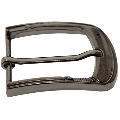 Пряжка металлическая для мужского ремня SC035#3 (шир.ремня 40 мм), цв.-тем.никель - купить в Пятигорске. Цена: 43.93 руб.