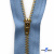 Молнии джинсовые металл т-4, 18 см латунь (YG), цв.-деним (231) - купить в Пятигорске. Цена: 21.57 руб.