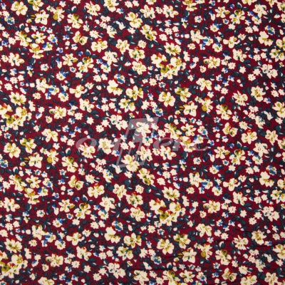 Плательная ткань "Софи" 5.1, 75 гр/м2, шир.150 см, принт растительный - купить в Пятигорске. Цена 243.96 руб.