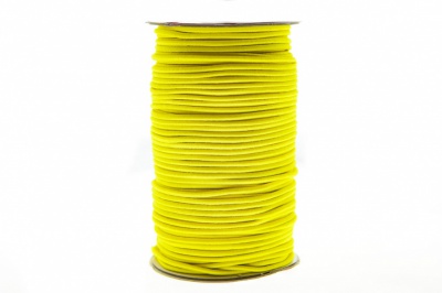 0370-1301-Шнур эластичный 3 мм, (уп.100+/-1м), цв.110 - желтый - купить в Пятигорске. Цена: 459.62 руб.