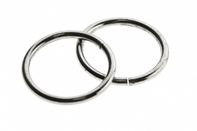 Кольцо металлическое d-15 мм, цв.-никель - купить в Пятигорске. Цена: 2.45 руб.