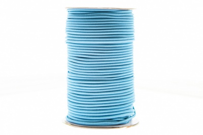 0370-1301-Шнур эластичный 3 мм, (уп.100+/-1м), цв.168 - голубой - купить в Пятигорске. Цена: 459.62 руб.