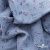 Ткань Муслин принт, 100% хлопок, 125 гр/м2, шир. 140 см, #2308 цв. 69 серо-голубой с цветком - купить в Пятигорске. Цена 413.11 руб.