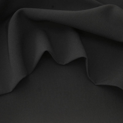 Костюмная ткань "Элис", 220 гр/м2, шир.150 см, цвет чёрный - купить в Пятигорске. Цена 308 руб.