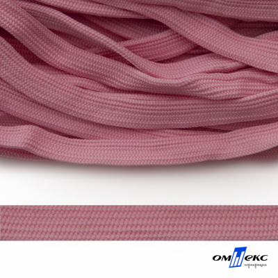 Шнур плетеный (плоский) d-12 мм, (уп.90+/-1м), 100% полиэстер, цв.256 - розовый - купить в Пятигорске. Цена: 8.62 руб.