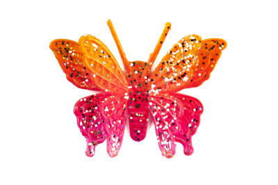 Бабочка декоративная пластиковая #10 - купить в Пятигорске. Цена: 7.09 руб.