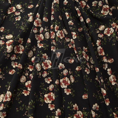 Плательная ткань "Фламенко" 3.1, 80 гр/м2, шир.150 см, принт растительный - купить в Пятигорске. Цена 239.03 руб.