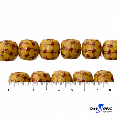 0189-Бусины деревянные "ОмТекс", 17 мм, упак.50+/-3шт - купить в Пятигорске. Цена: 83.66 руб.