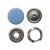 Кнопка рубашечная (закрытая) 9,5мм - эмаль, цв.182 - св.голубой - купить в Пятигорске. Цена: 5.74 руб.