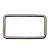 Рамка металлическая прямоугольная, 40 х 15 мм- тём.никель - купить в Пятигорске. Цена: 4.60 руб.