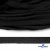Шнур плетеный d-8 мм плоский, 70% хлопок 30% полиэстер, уп.85+/-1 м, цв.- чёрный - купить в Пятигорске. Цена: 735 руб.