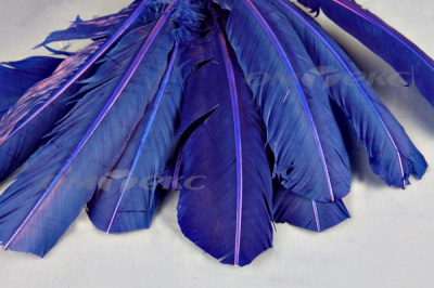 Декоративный Пучок из перьев, перо 23см/синий - купить в Пятигорске. Цена: 12.34 руб.