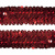 Тесьма с пайетками 3, шир. 30 мм/уп. 25+/-1 м, цвет красный - купить в Пятигорске. Цена: 1 087.39 руб.
