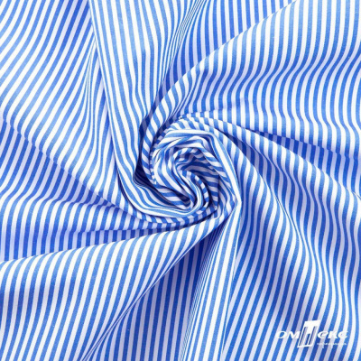 Ткань сорочечная Полоска Кенди, 115 г/м2, 58% пэ,42% хл, шир.150 см, цв.3-синий, (арт.110) - купить в Пятигорске. Цена 306.69 руб.