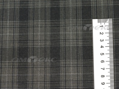 Ткань костюмная клетка 25235 2004, 185 гр/м2, шир.150см, цвет серый/бел - купить в Пятигорске. Цена 