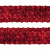 Тесьма с пайетками 3, шир. 35 мм/уп. 25+/-1 м, цвет красный - купить в Пятигорске. Цена: 1 308.30 руб.